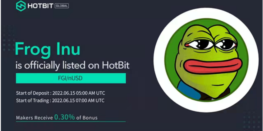 FROG INU ($FGI) – THE NEXT X10000 MEMECOIN GETS LISTED ON HOTBIT.